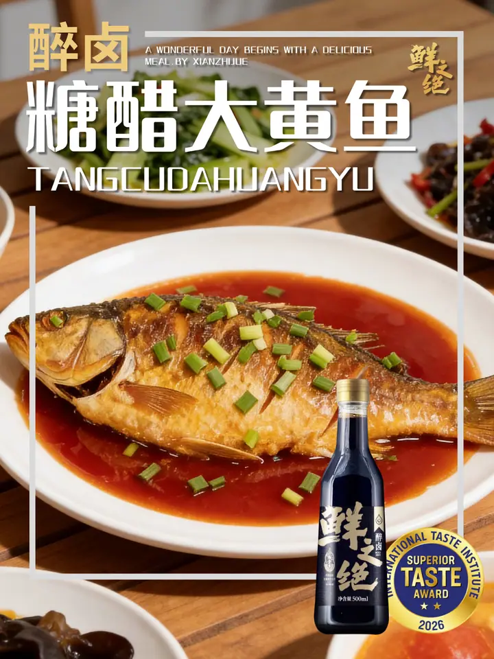 鲜之绝官方菜谱：糖醋大黄鱼